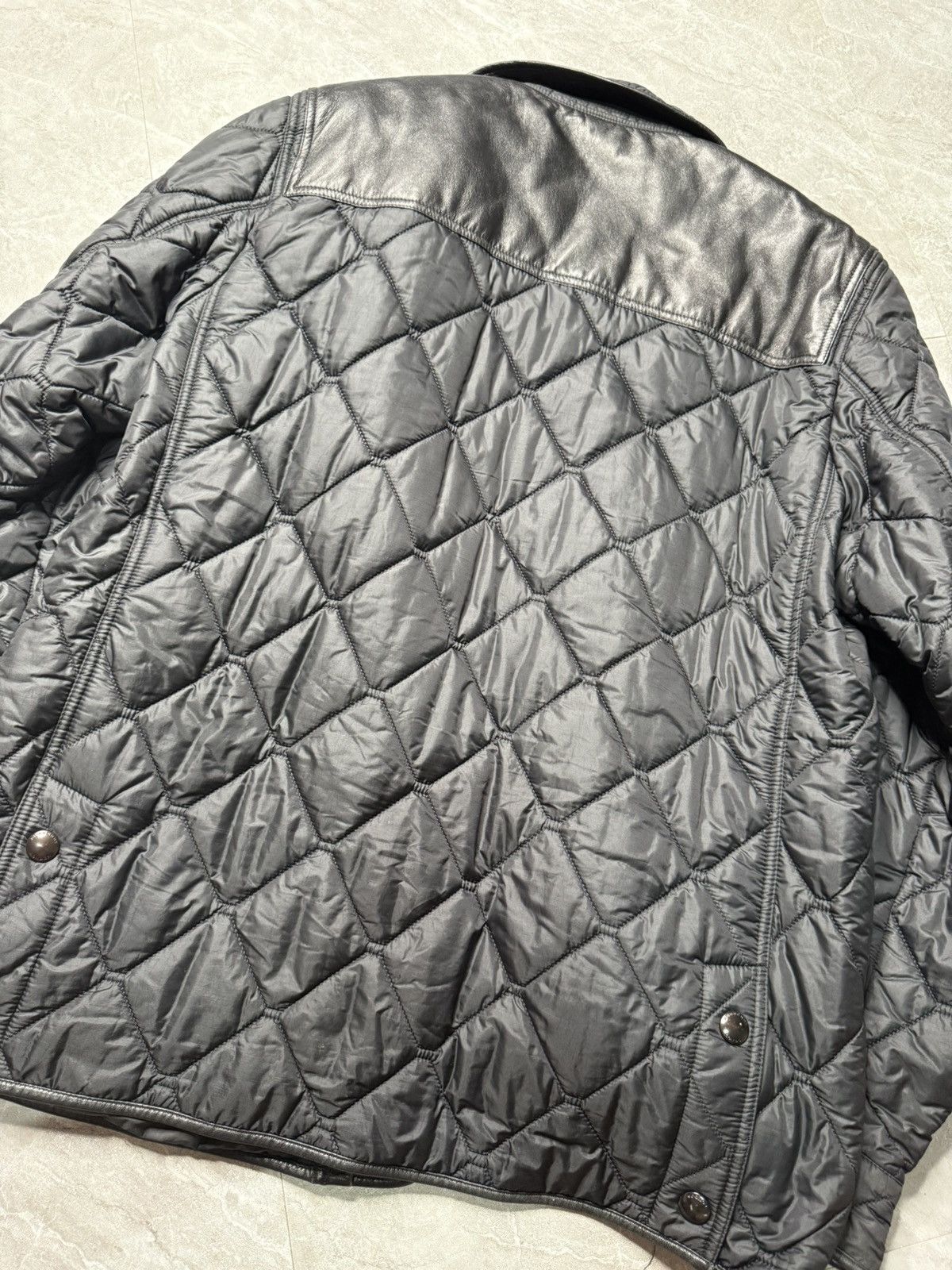 Burberry Burberry London Trimmed Leather Quilted Jacket Size US L / EU 52-54 / 3 - 2 Thumbnail