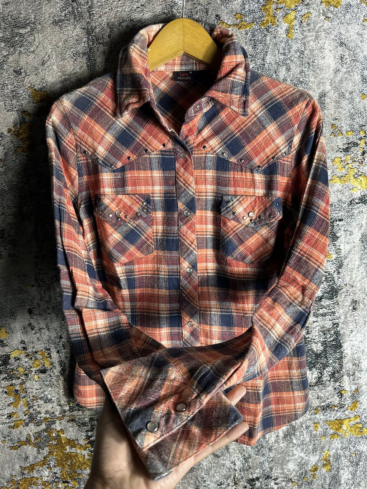 Beauty Beast UNDEFINED STUDDED VINTAGE LEE WESTERN SHIRT IFSIX LGB STYLE Size US M / EU 48-50 / 2 - 3 Thumbnail
