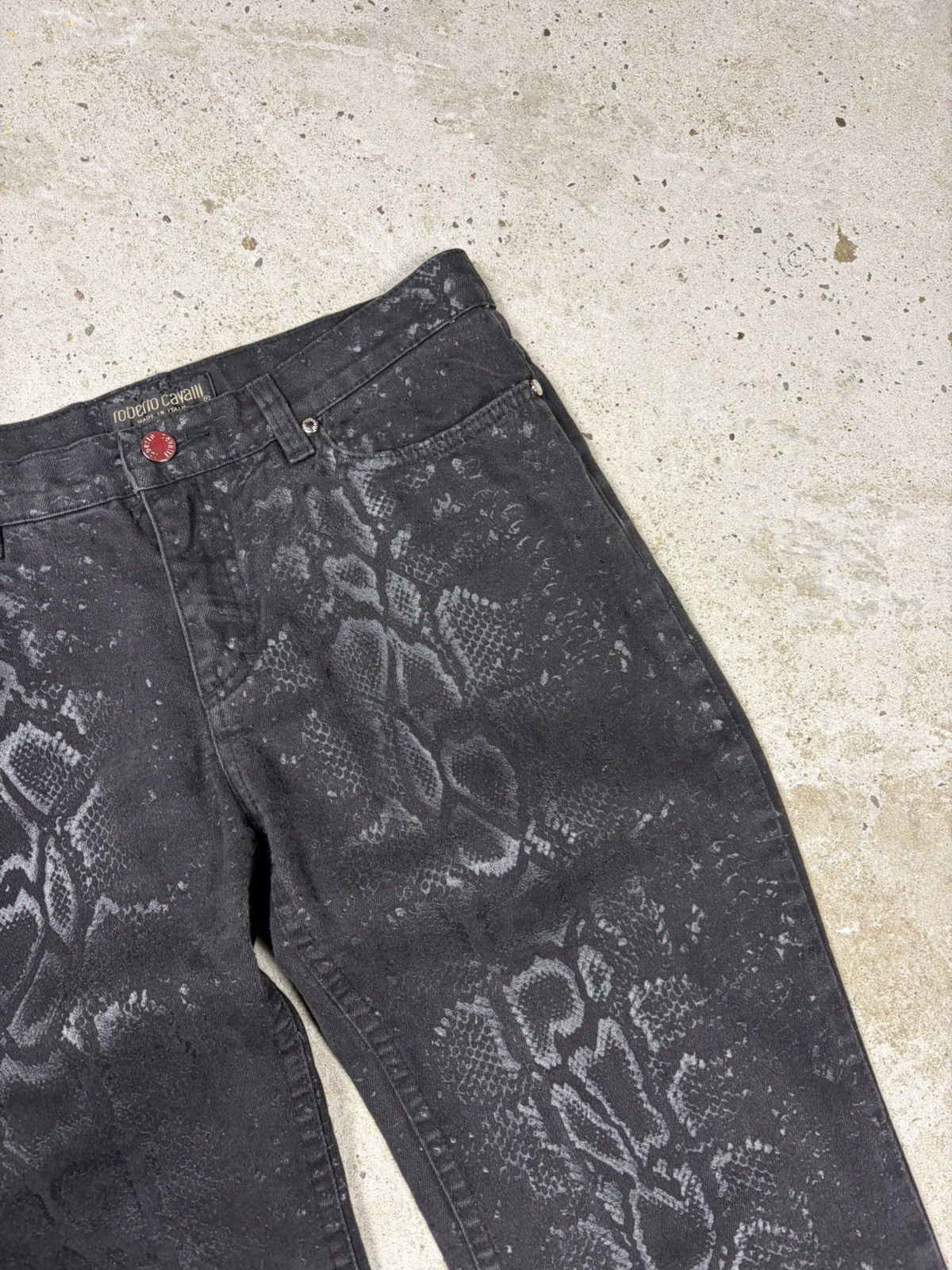 Roberto Cavalli AW1999 Roberto Cavalli Snakeskin Python Effect Obscure Pants Size 29" - 8 Thumbnail