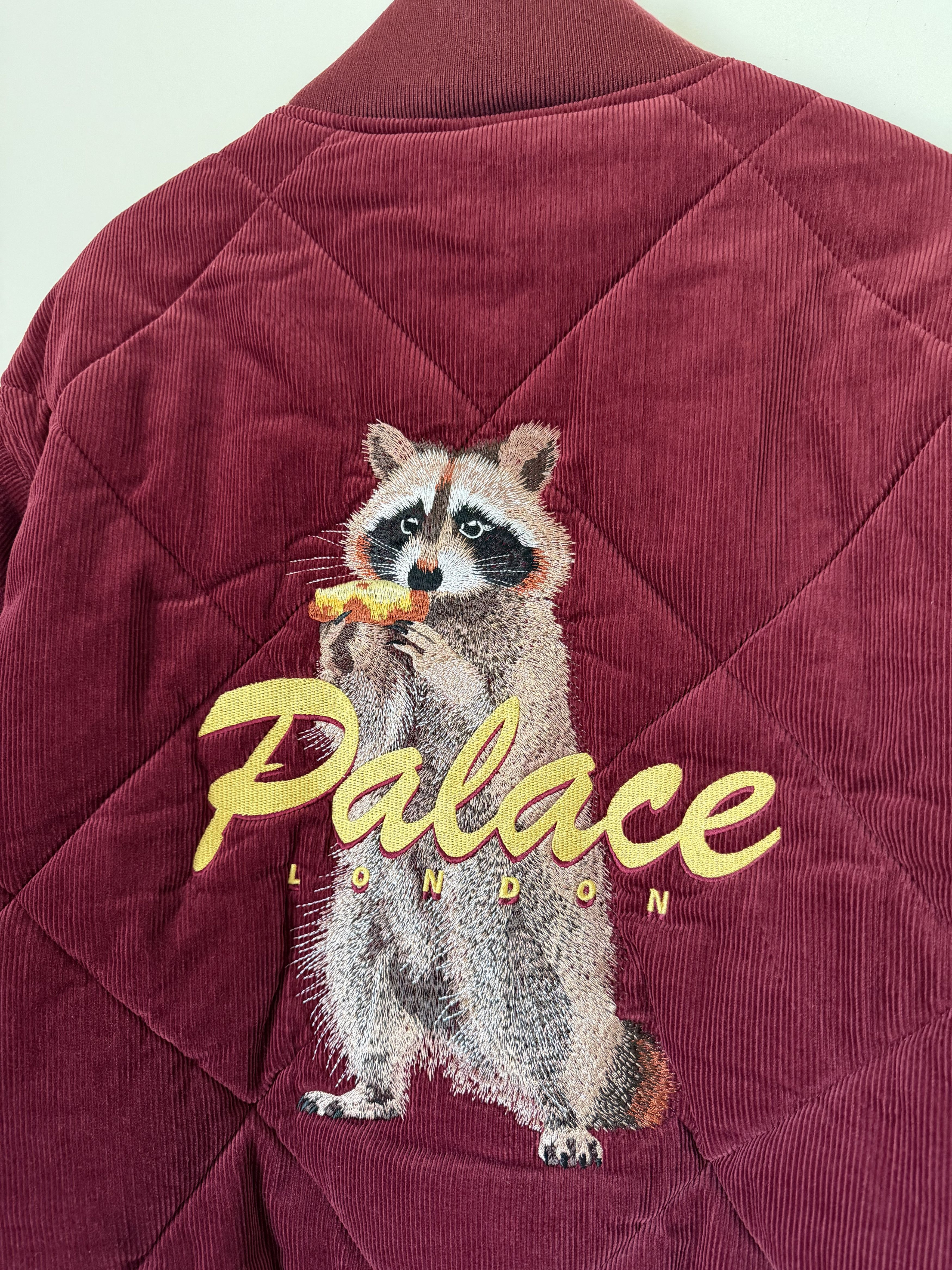 Palace Palace Hungry Raccoon Corduroy Bomber Jacket in Burgundy Size US M / EU 48-50 / 2 - 3 Thumbnail