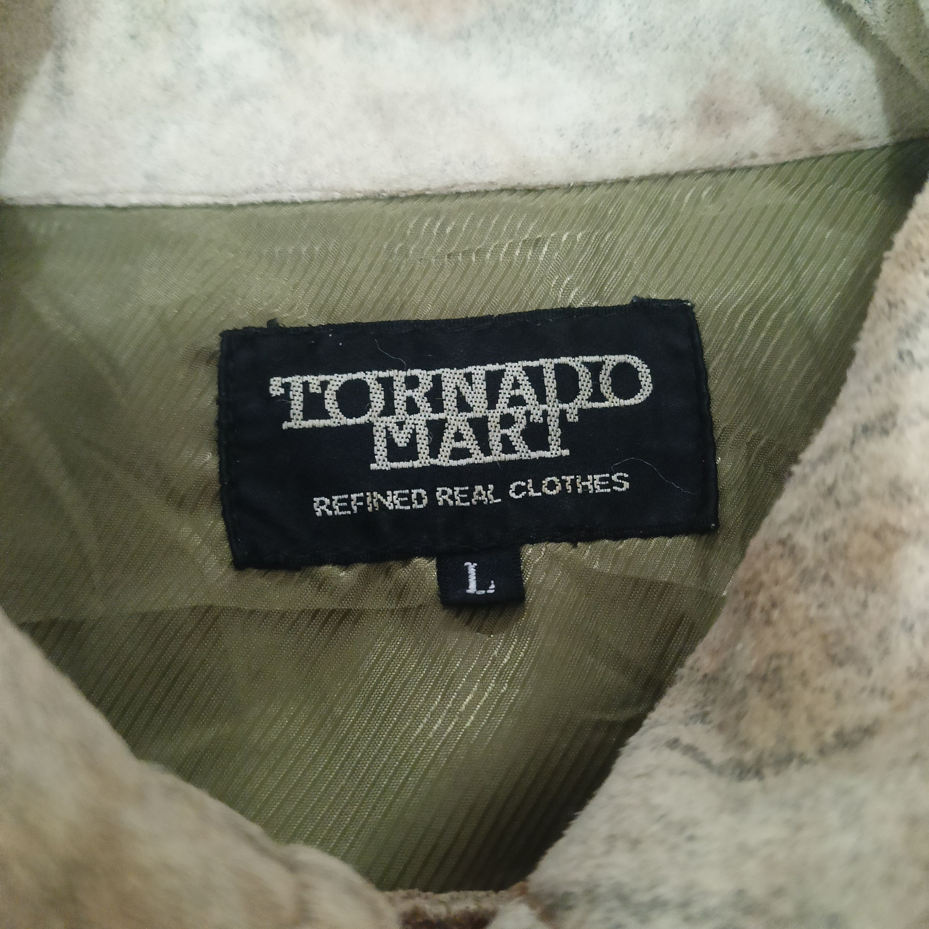 Japanese Brand × Tornado Mart Distressed flared Japanese tornado mart jacket zipper Size US S / EU 44-46 / 1 - 5 Thumbnail