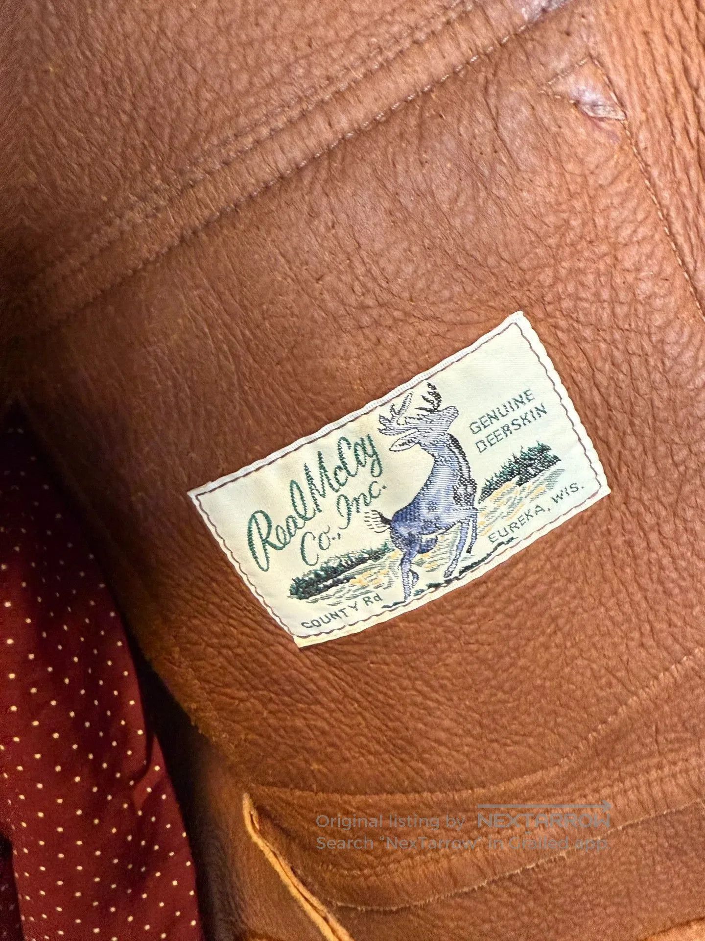 The Real McCoy's Real McCoy Joe McCoy Deerskin Jacket. Size US XS / EU 42 / 0 - 3 Thumbnail