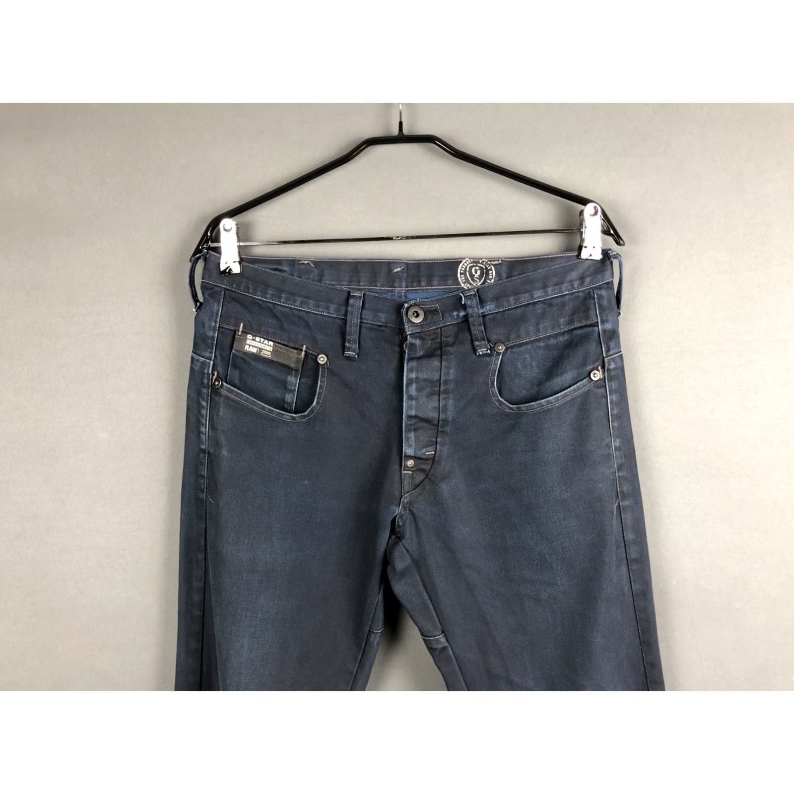 G-Star G-Star 3301 Jeans Mens Regular Dark Blue Cotton Denim Size US 34 / EU 50 - 4 Thumbnail