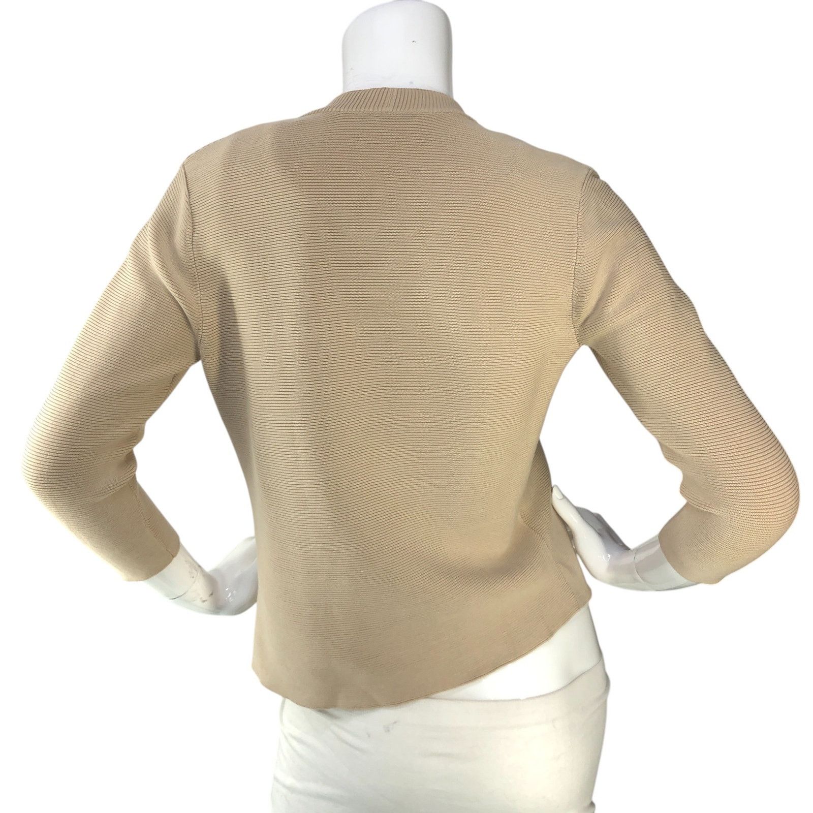 J.McLaughlin J McLaughlin Size S Cardigan Open Front Knit Ribbed Cotton Size M / US 6-8 / IT 42-44 - 7 Thumbnail