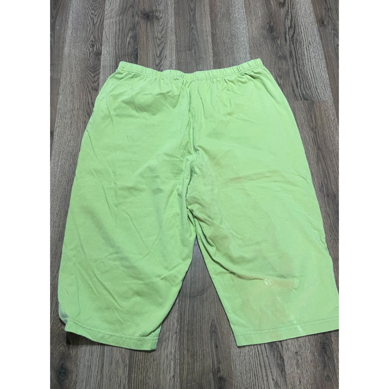 Blair Blair Outfit Women's Large Green Pull On Shirt + Capri Pants Set 2 Piece Casual Modern Fall Spring Summer Womens Size L / US 10 / IT 46 - 4 Thumbnail