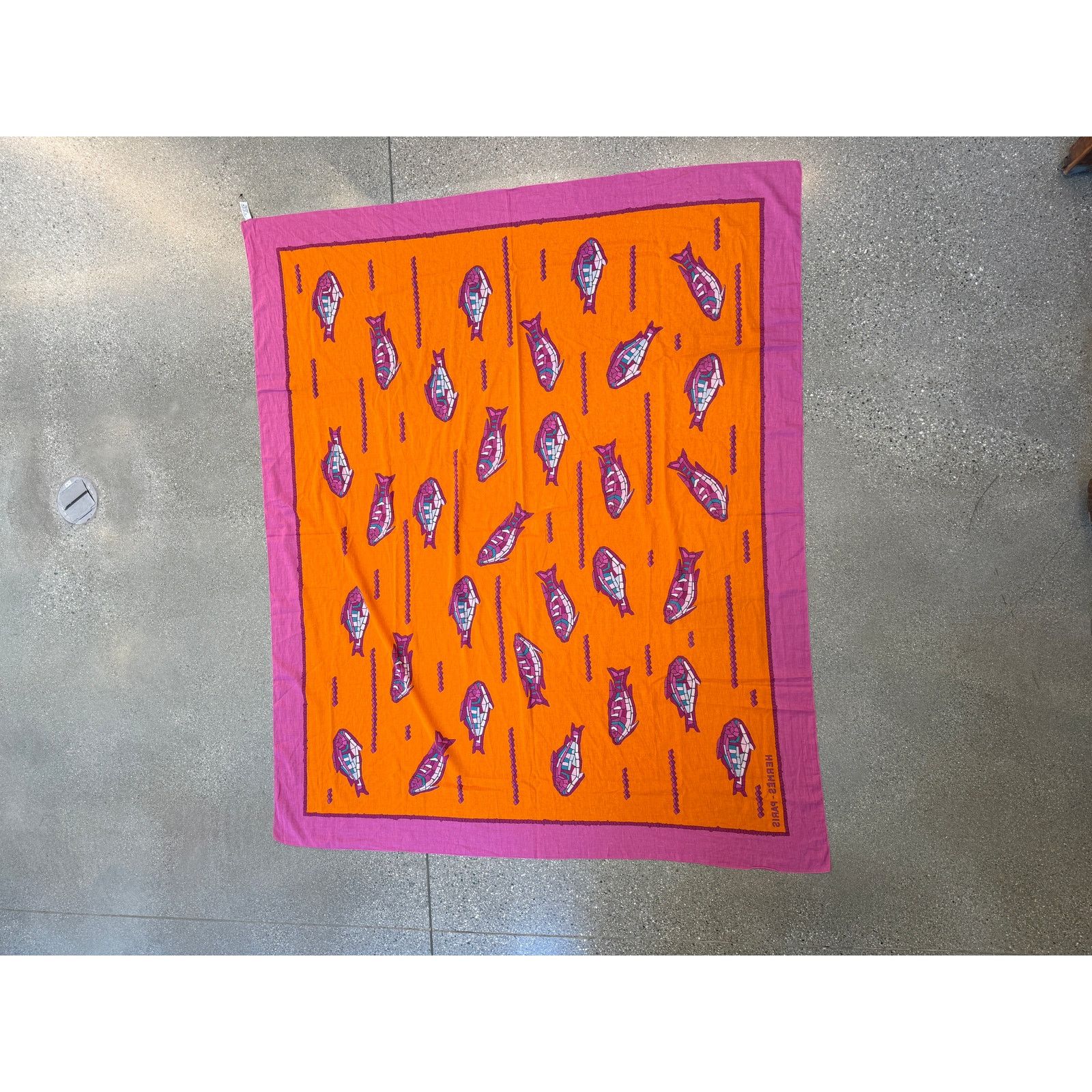 Hermes Hermes Mosaic Fish Print Pareo Wrap Shawl Scarf Size ONE SIZE - 6 Thumbnail