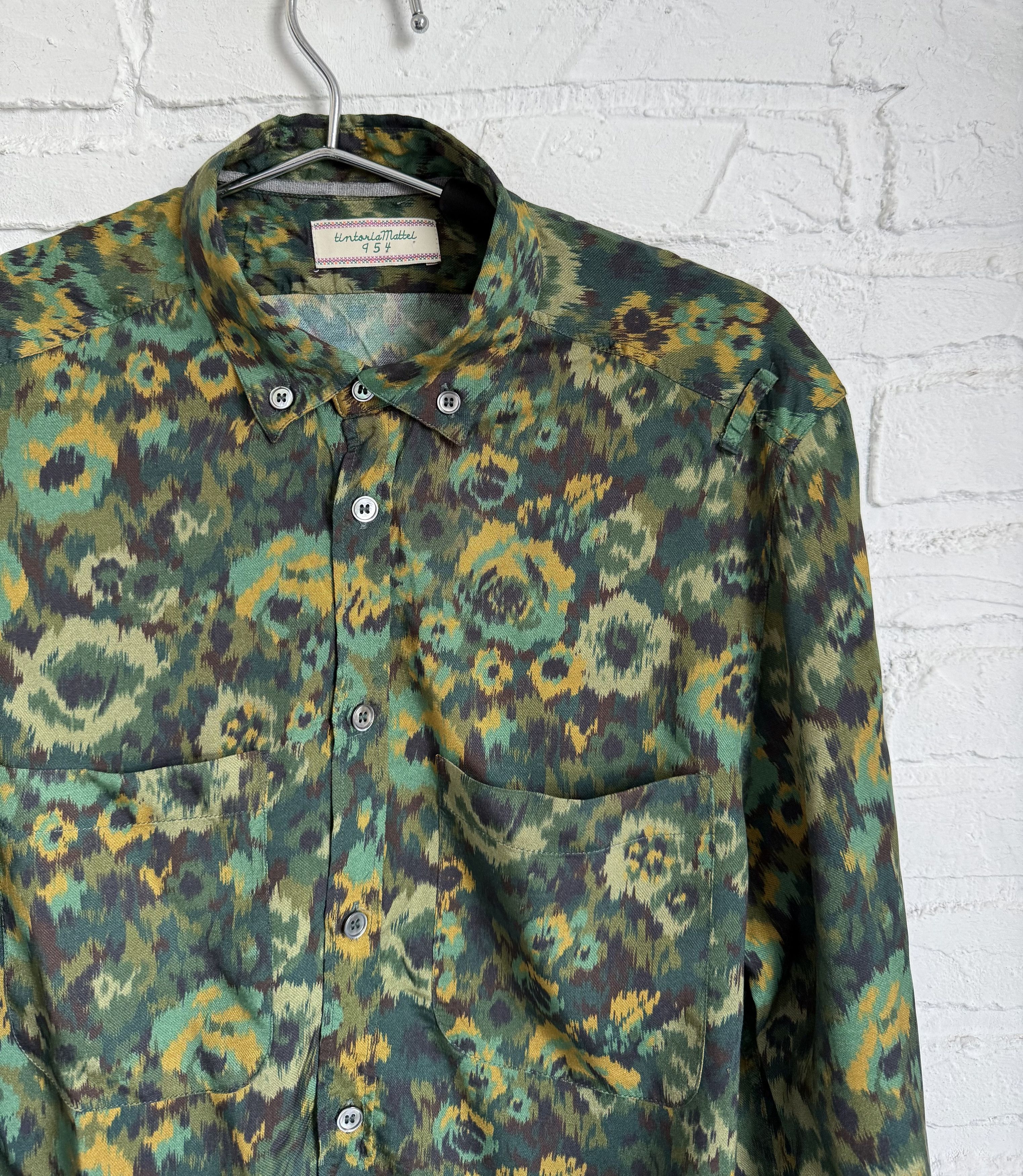 Tintoria Mattei Tintoria mattei 954 abstraction frolar shirt size 42 Size US L / EU 52-54 / 3 - 3 Thumbnail