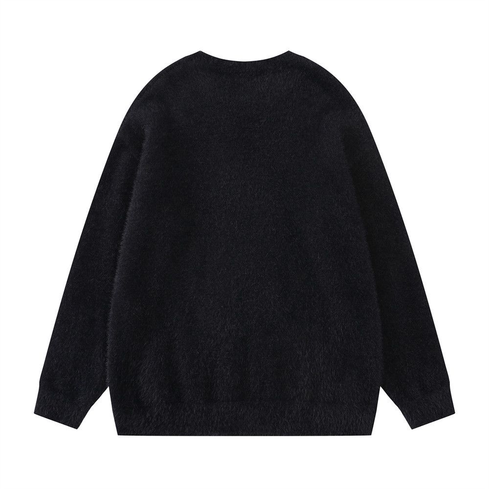 Vintage Men's street American casual puppy loose round neck sweater Size US M / EU 48-50 / 2 - 2 Thumbnail