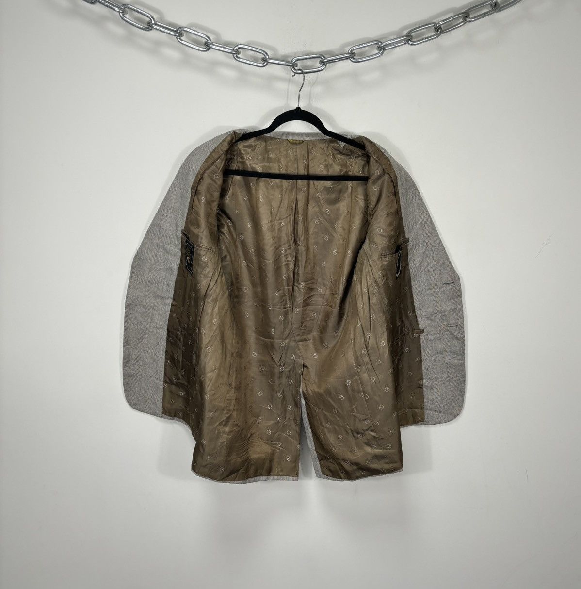 Christian Dior Monsieur Vintage Christian Dior 2-Button Checkered Wool Blazer Jacket Size 48R - 2 Thumbnail