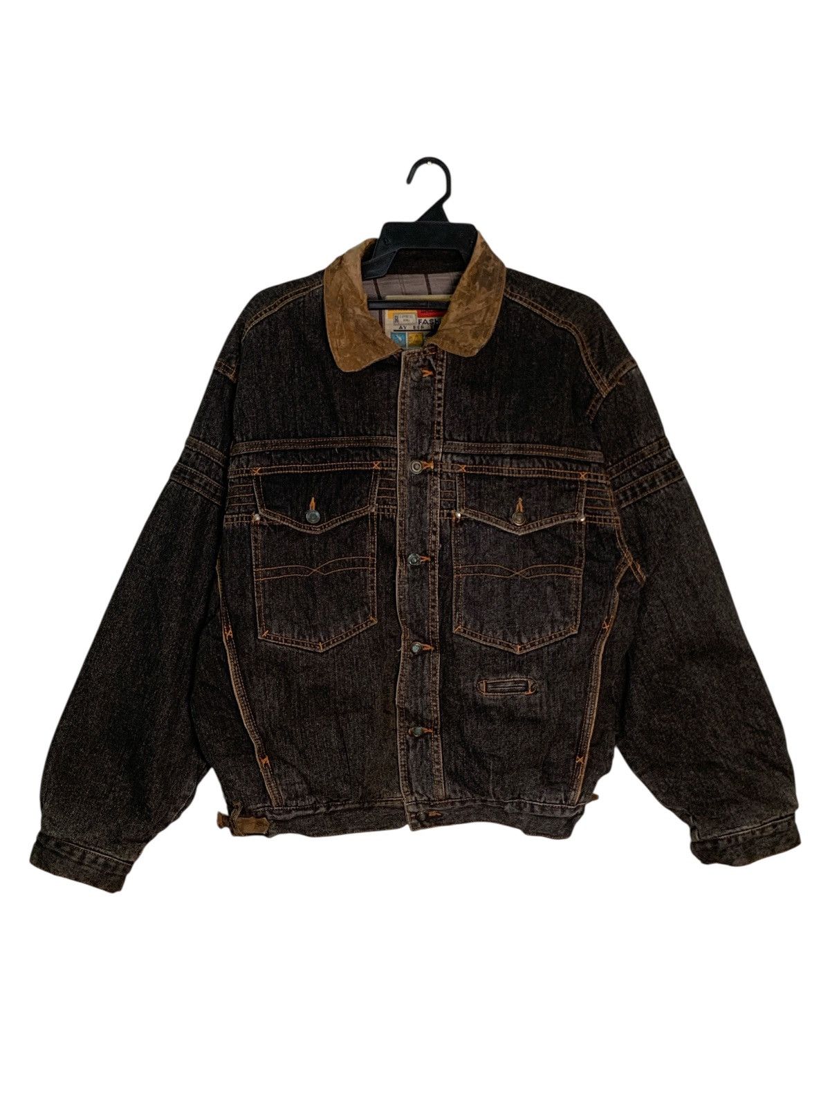 Japanese Brand Rare Design Vintage Ay Bor Teh International Denim Jackets Size US L / EU 52-54 / 3 - 1 Thumbnail