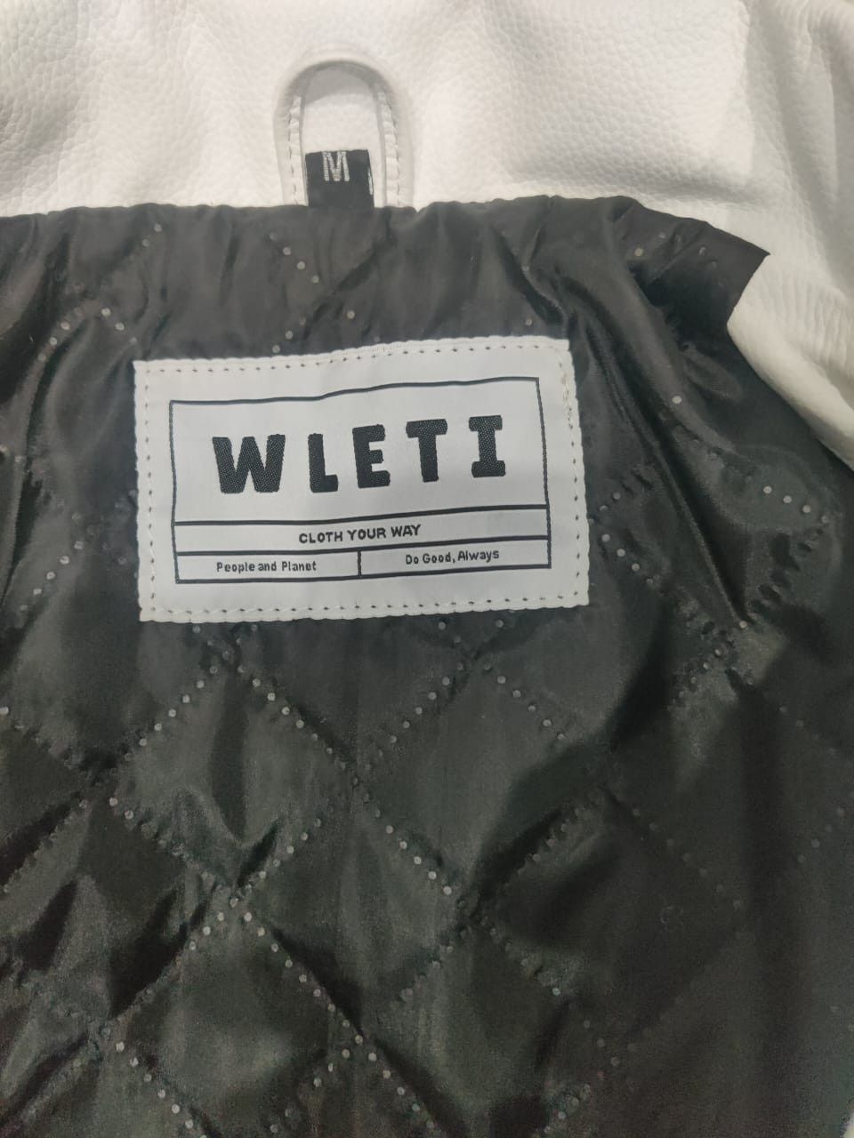 Vintage WLETI White Cowhide Leather Jacket — Medium Size US M / EU 48-50 / 2 - 5 Thumbnail