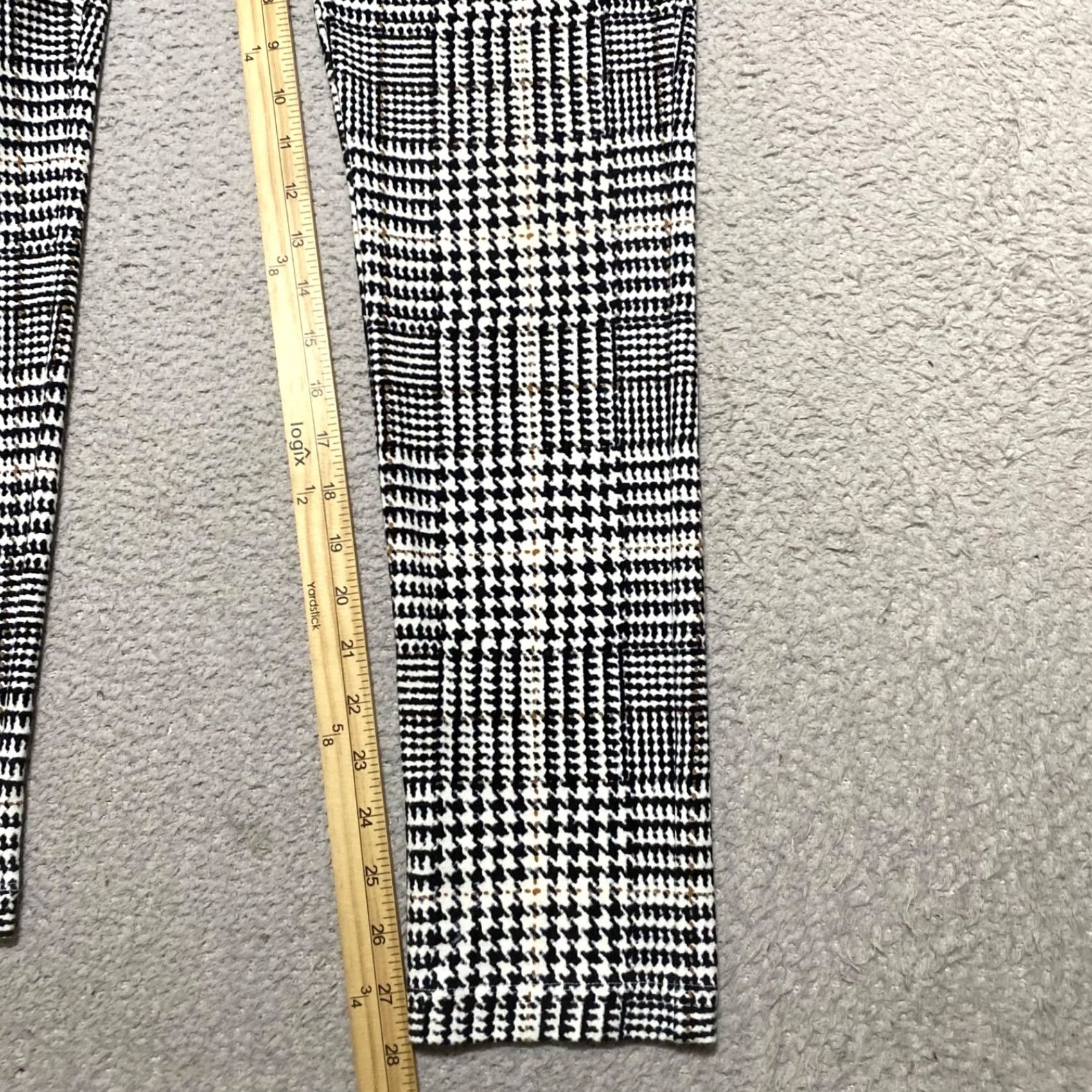 J.McLaughlin J. Mclaughlin Womens Pants Black Plaid Slim Ankle Low Rise Pockets sz 6 Size 28" / US 6 / IT 42 - 6 Thumbnail