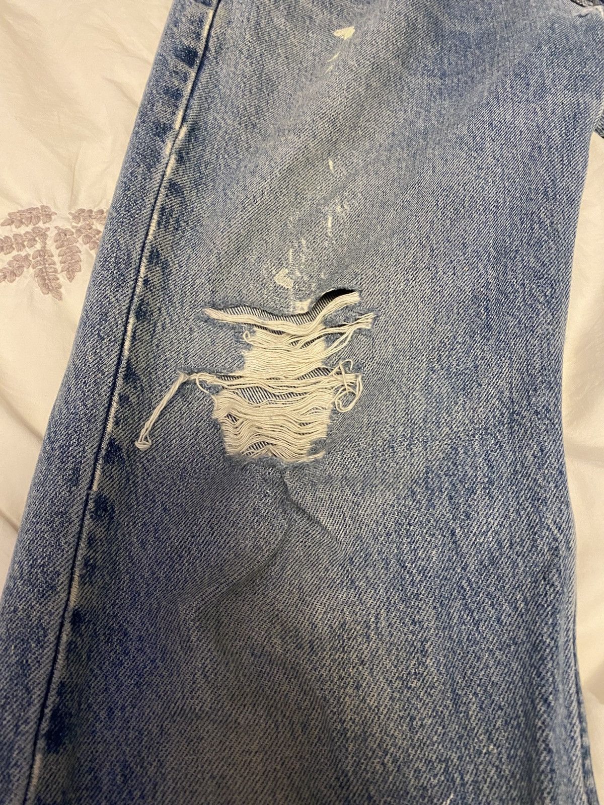 Harley Davidson × Vintage Vintage Harley Davidson Straight Leg Distressed Denim Size US 33 - 3 Thumbnail