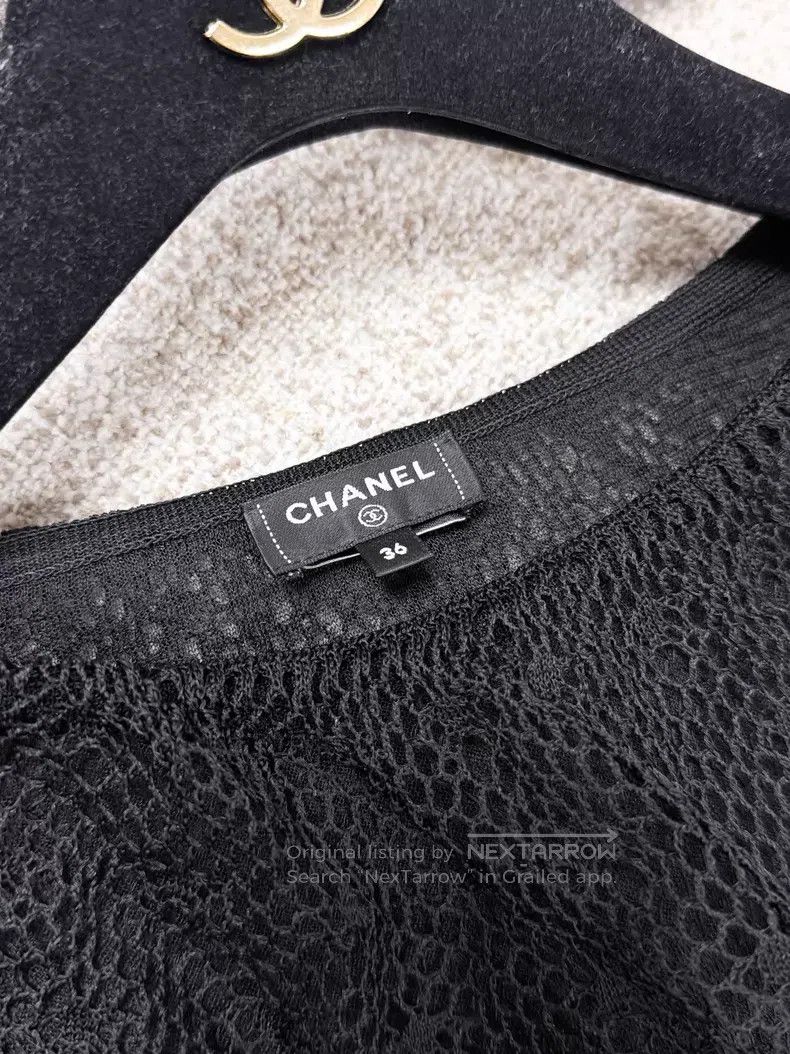 Chanel Chanel Lace transparent ruffle long sleeves Size XS / US 0-2 / IT 36-38 - 4 Thumbnail