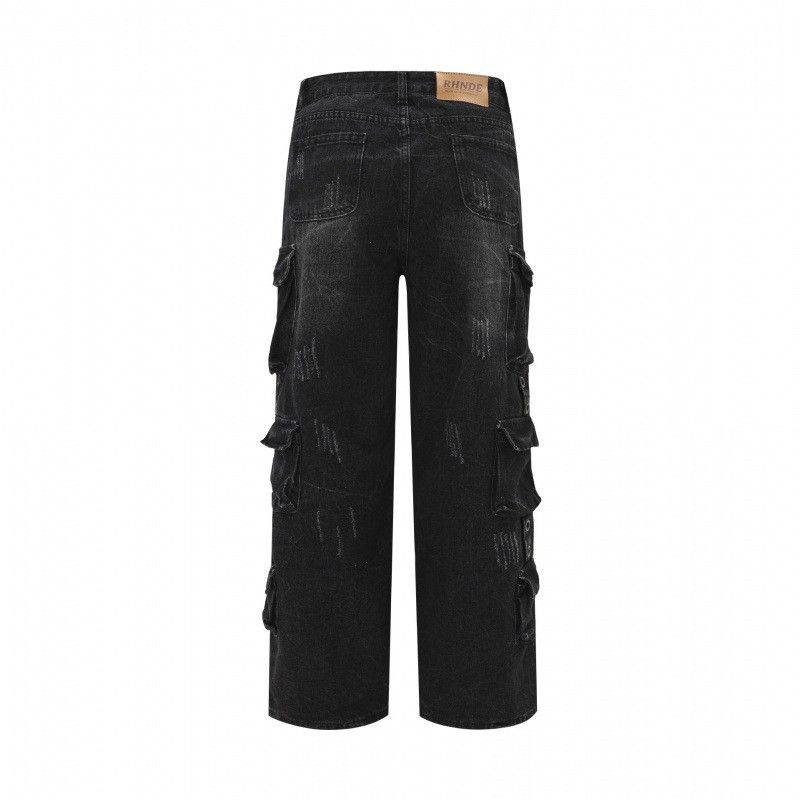 Japanese Brand × Jean Retro loose wide leg pocket jeans Size US 32 / EU 48 - 4 Thumbnail