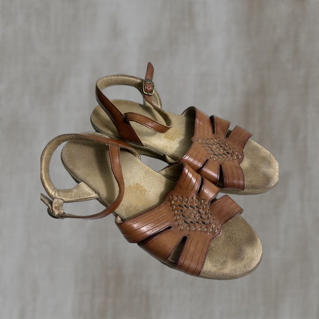 SAS SAS Tripad Comfort Sandal Tan Leather Women's Brown Strappy Size 9.5 M Size US 10 / IT 40 - 1 Thumbnail