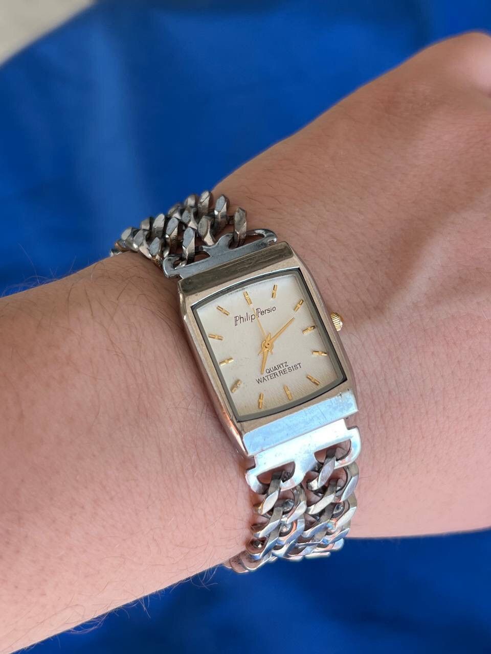 Japanese Brand × Vintage Vintage Japanese style futuristic Link ⛓ Metal Watch Size ONE SIZE - 7 Thumbnail
