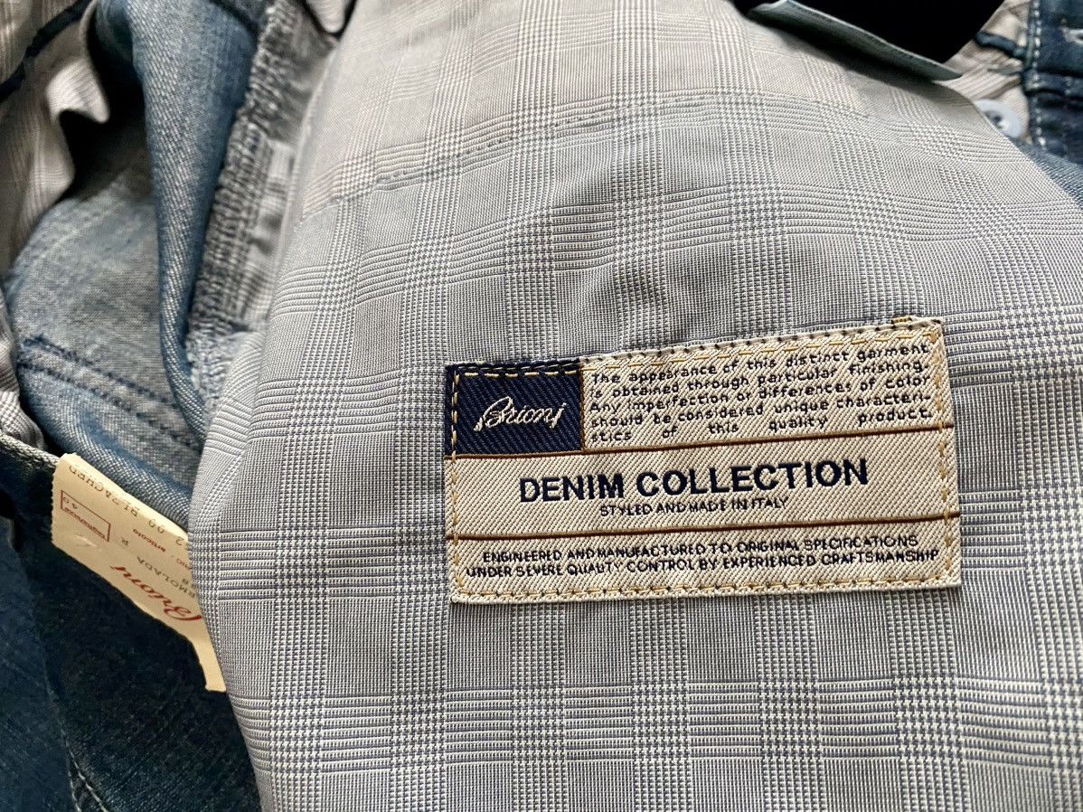Brioni Brioni 🇮🇹 marmolada bleached denim relax fit jeans 39 NEW Size US 39 - 10 Thumbnail