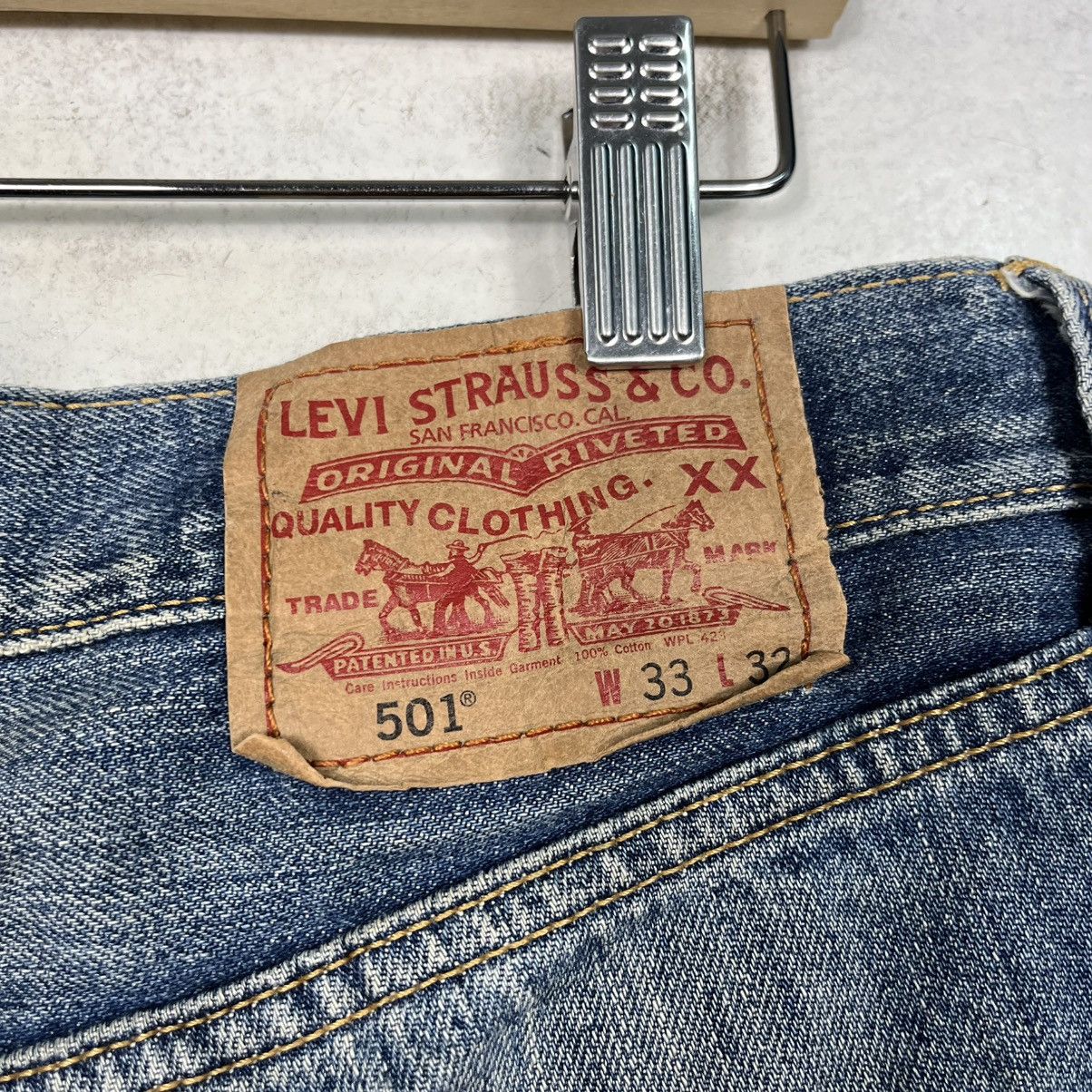 Levi's Vintage Y2k Levis Distressed Denim Size US 34 / EU 50 - 17 Thumbnail