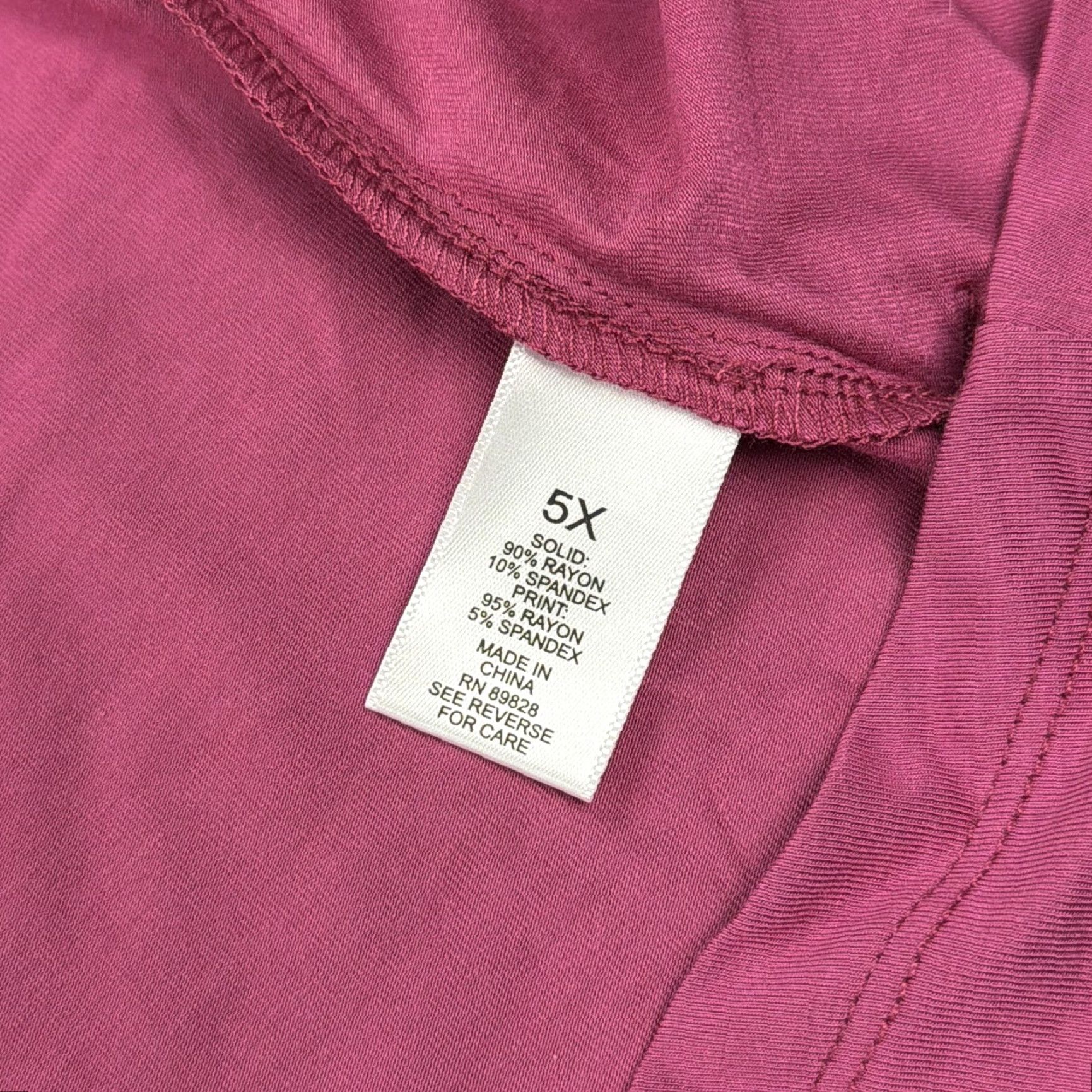 Vintage LOGO Lori Goldstein Shirt Womens 5X Pink Floral Sleeve Tunic Top Plus Pockets Size XXL / US 16-18 / IT 52-54 - 6 Thumbnail