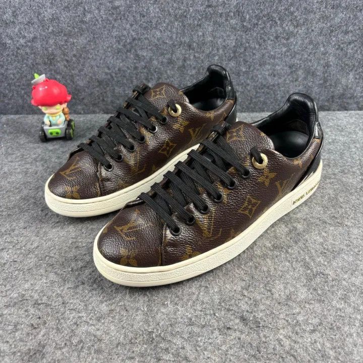 Louis Vuitton Louis Vuitton Frontrow Monogram Low-Top Sneakers -2508 Size US 6 / IT 36 - 1 Thumbnail