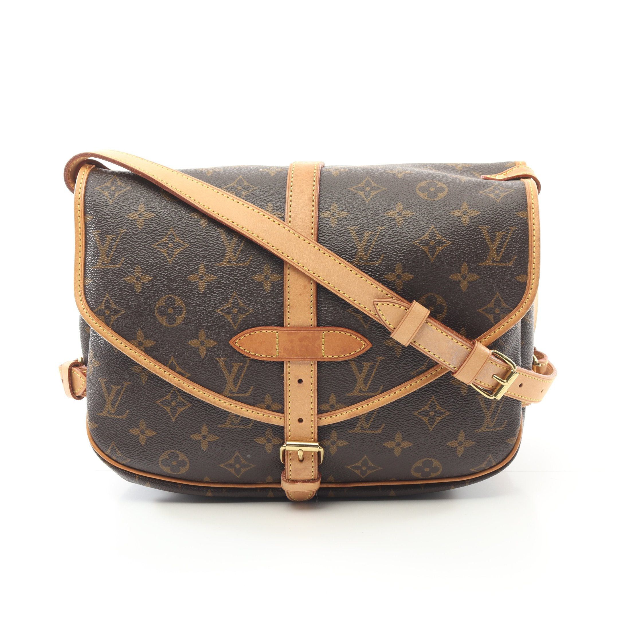 Louis Vuitton Louis Vuitton Saumur 30 Monogram Shoulder Bag Leather Brown Size ONE SIZE - 1 Thumbnail