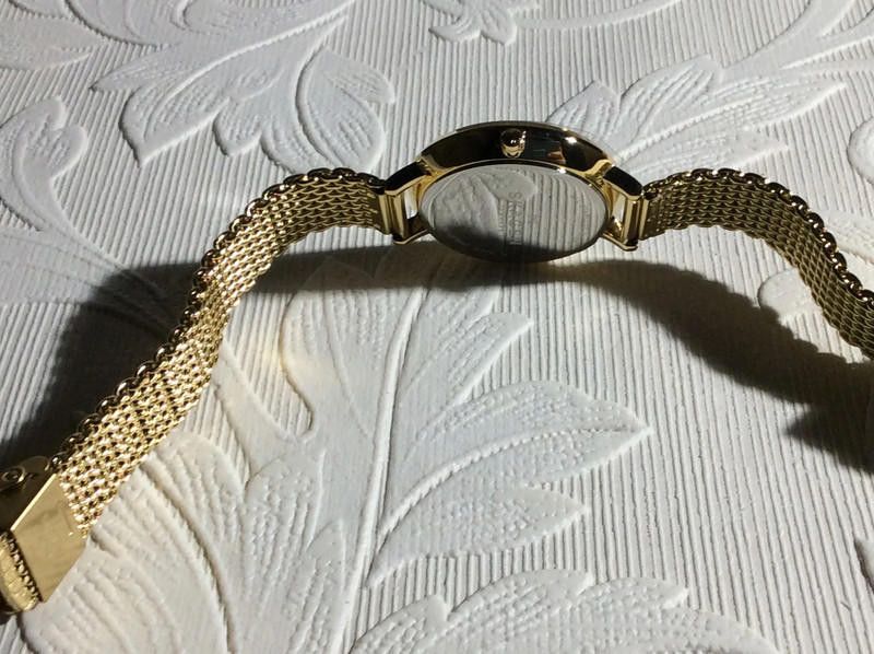 Skagen Skagen Gold dial gold mesh stainless steel watch Size ONE SIZE - 9 Thumbnail