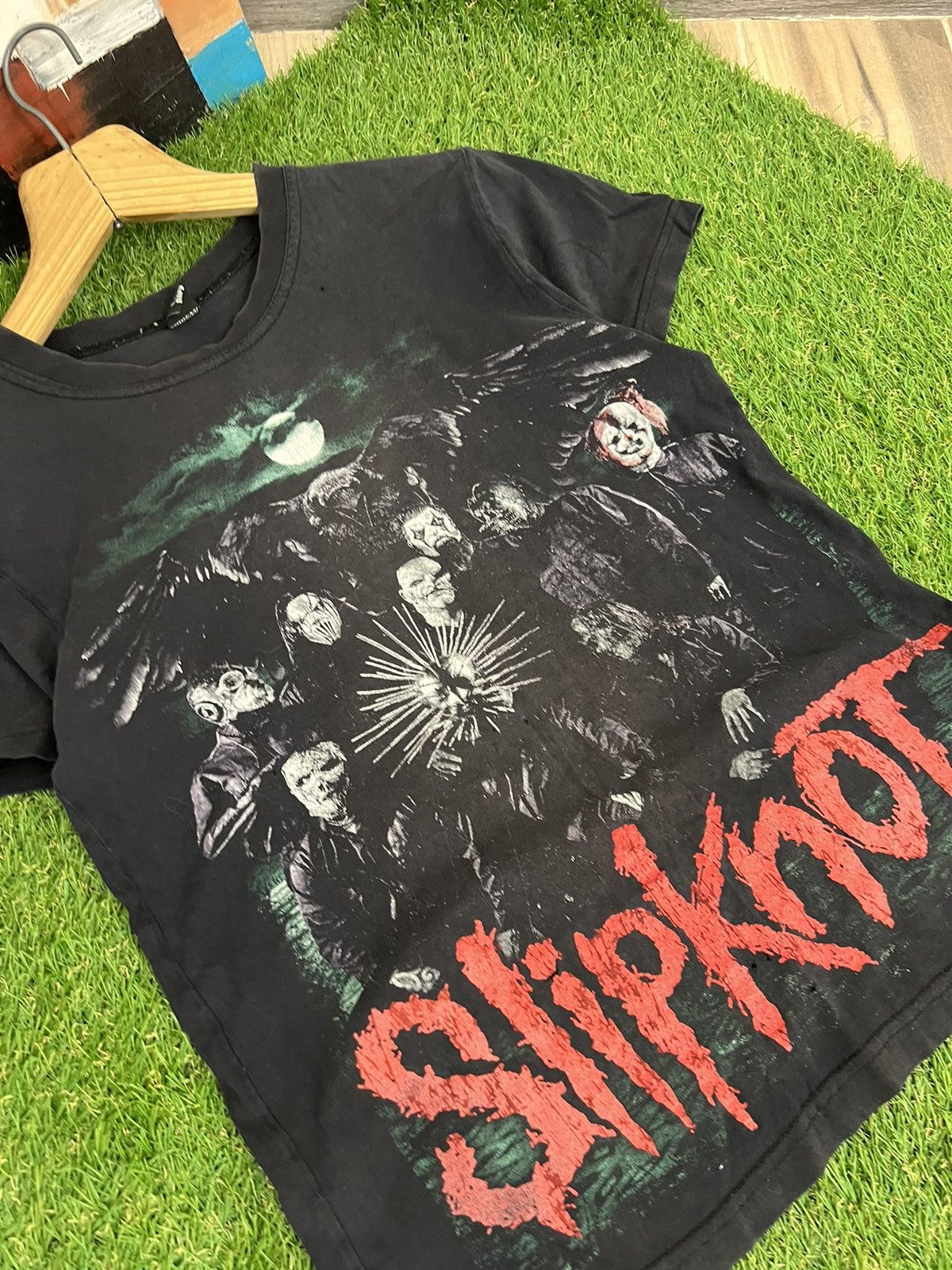 Band Tees × Slipknot × Vintage Vintage y2k Slipknot 00s T-Shirt rock band tee siz S Size US S / EU 44-46 / 1 - 4 Thumbnail