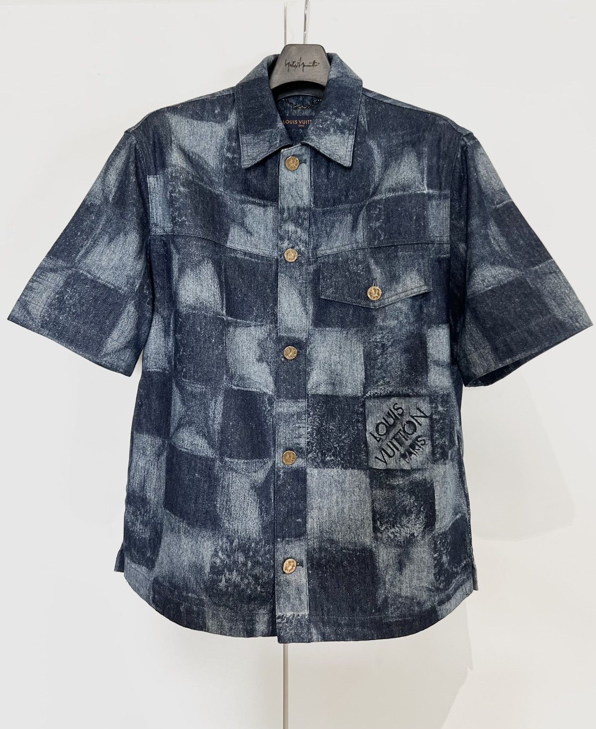 Louis Vuitton (Set price) Logo Checkered Damier Denim Shirts + Pant Size US S / EU 44-46 / 1 - 2 Thumbnail