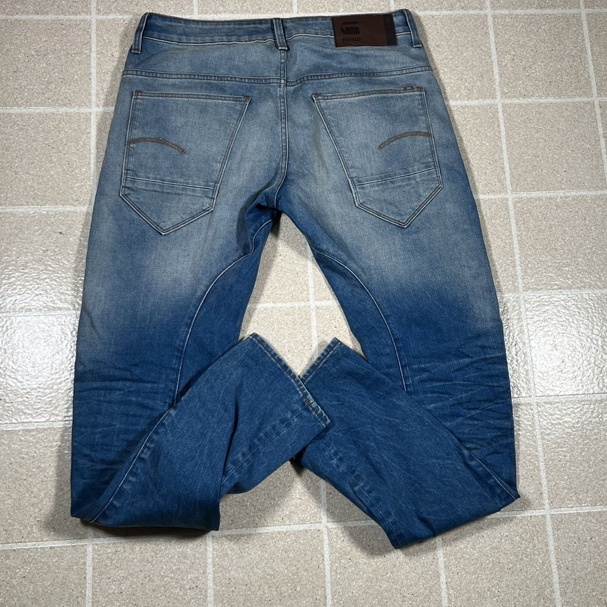 G-Star G Star Raw Jeans Men 31x32 Blue Arc 3D Slim Faded Denim Pant Size US 31 - 5 Thumbnail
