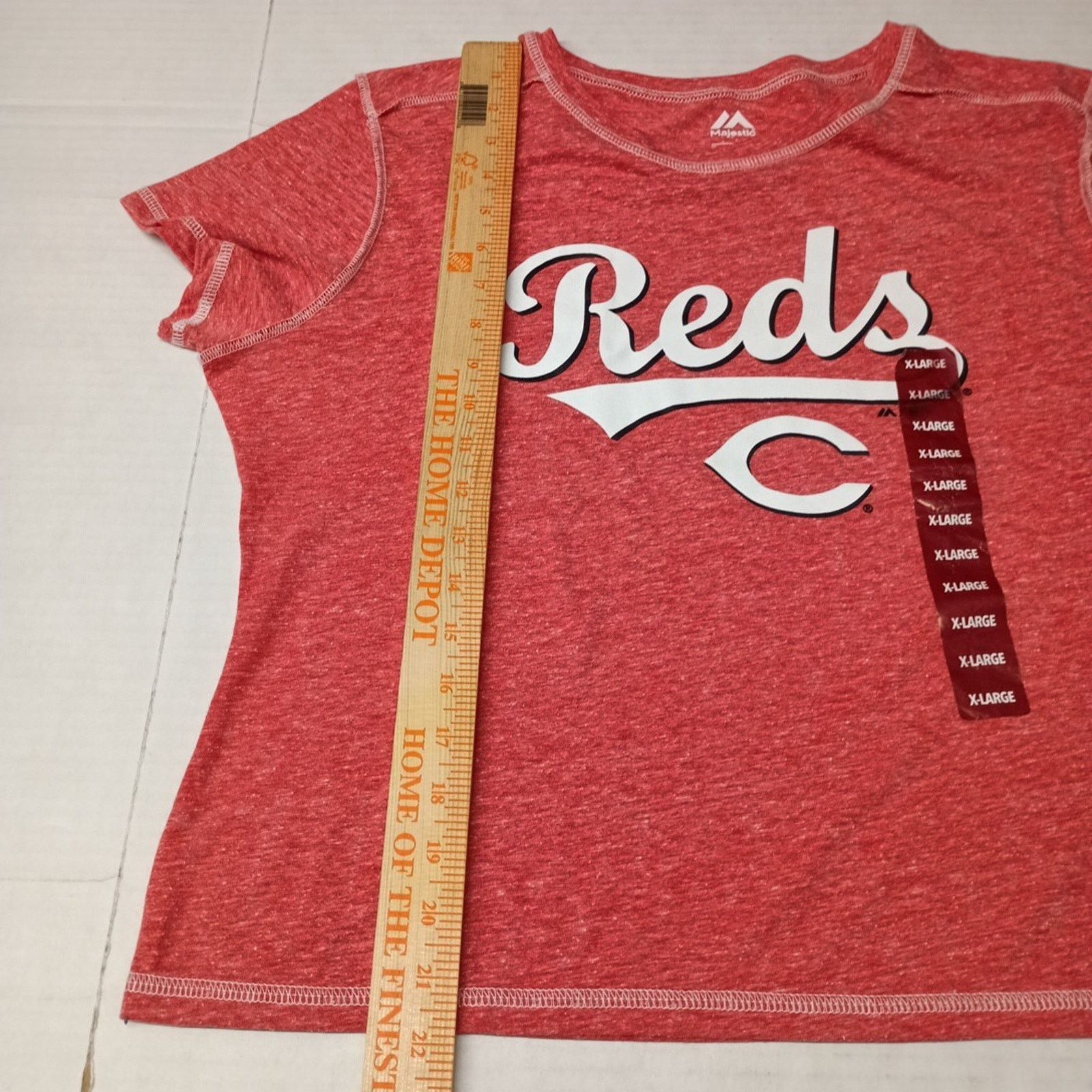 Majestic Cincinnati Reds Baseball Majestic Top T-Shirt Women's XL Red Size XL / US 12-14 / IT 48-50 - 5 Thumbnail