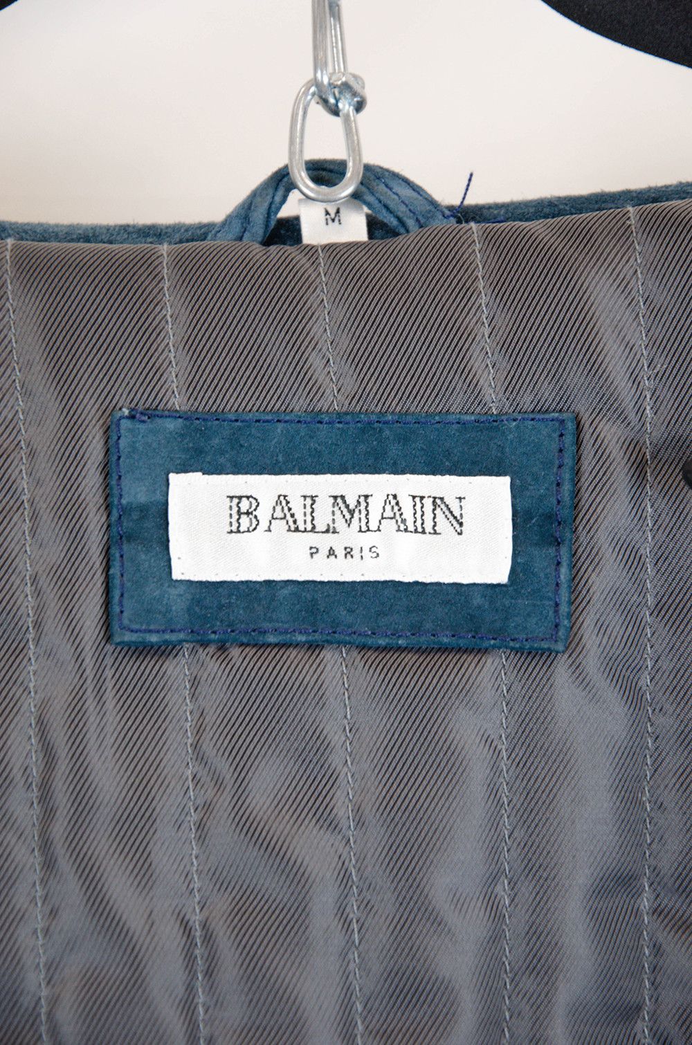 Balmain Balmain Paris Indigo Suede Leather Coat Size M Size US M / EU 48-50 / 2 - 8 Thumbnail