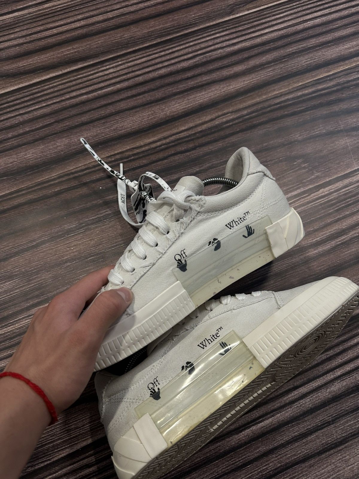 Off-White × Vintage Vintage Off-white liw vulcanized eco canvas sneakers Y2K Size US 7.5 / EU 40-41 - 9 Thumbnail