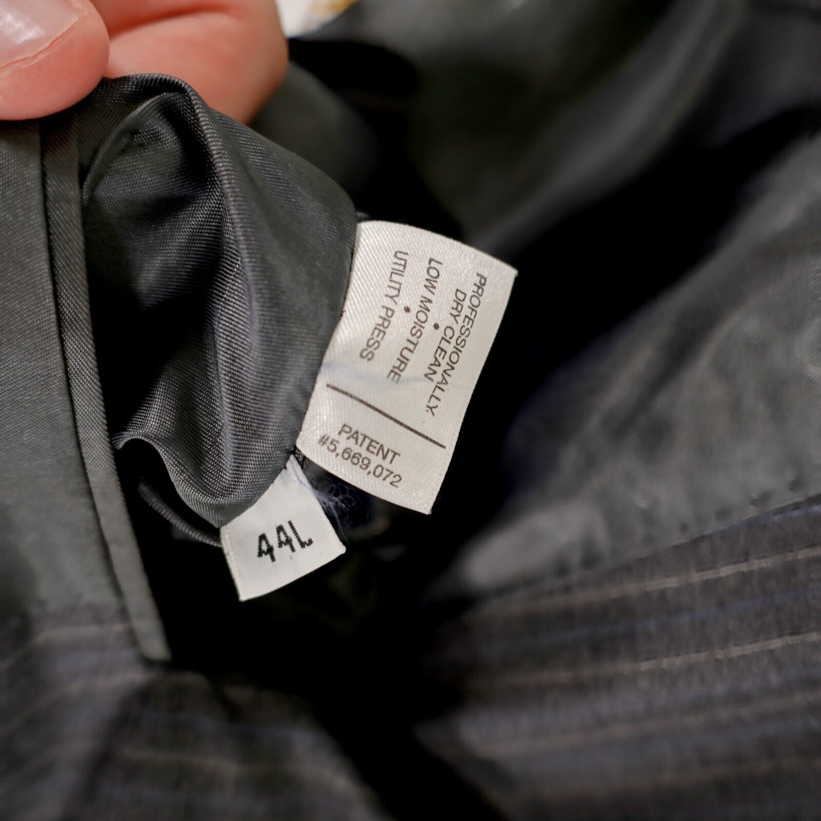 Loro Piana Loro Piana Cremieux Wool Gray Blue Striped 3 Button Suit Jac Size 44L - 12 Thumbnail