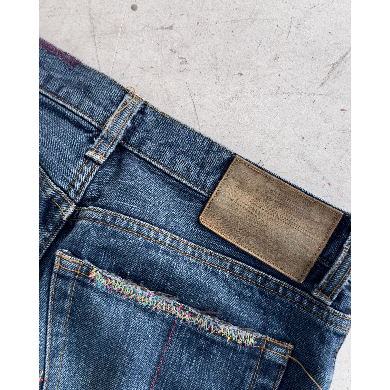 Beams Plus × Le Grande Bleu (L.G.B.) L.G.B. x Beams Rainbow Repair Denim Size US 30 / EU 46 - 3 Thumbnail