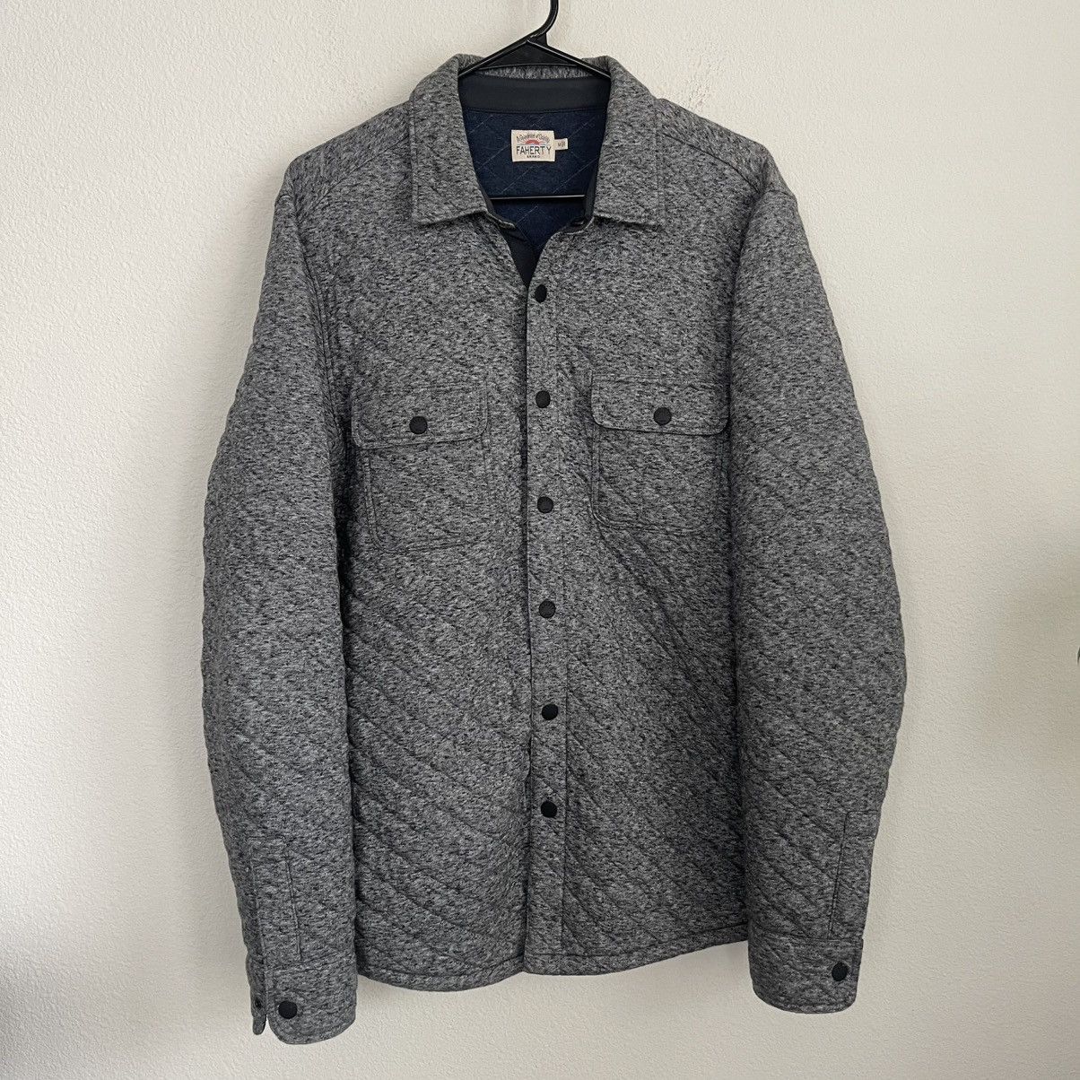 Faherty Faherty Epic Quilted Fleece CPO Button Slip Shirt Jacket Size US M / EU 48-50 / 2 - 1 Thumbnail