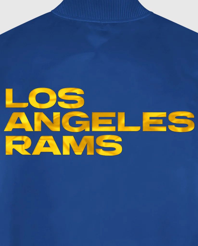 Starter NFL Los Angeles Rams Varsity Satin Full-Snap Jacket Size US XL / EU 56 / 4 - 3 Thumbnail