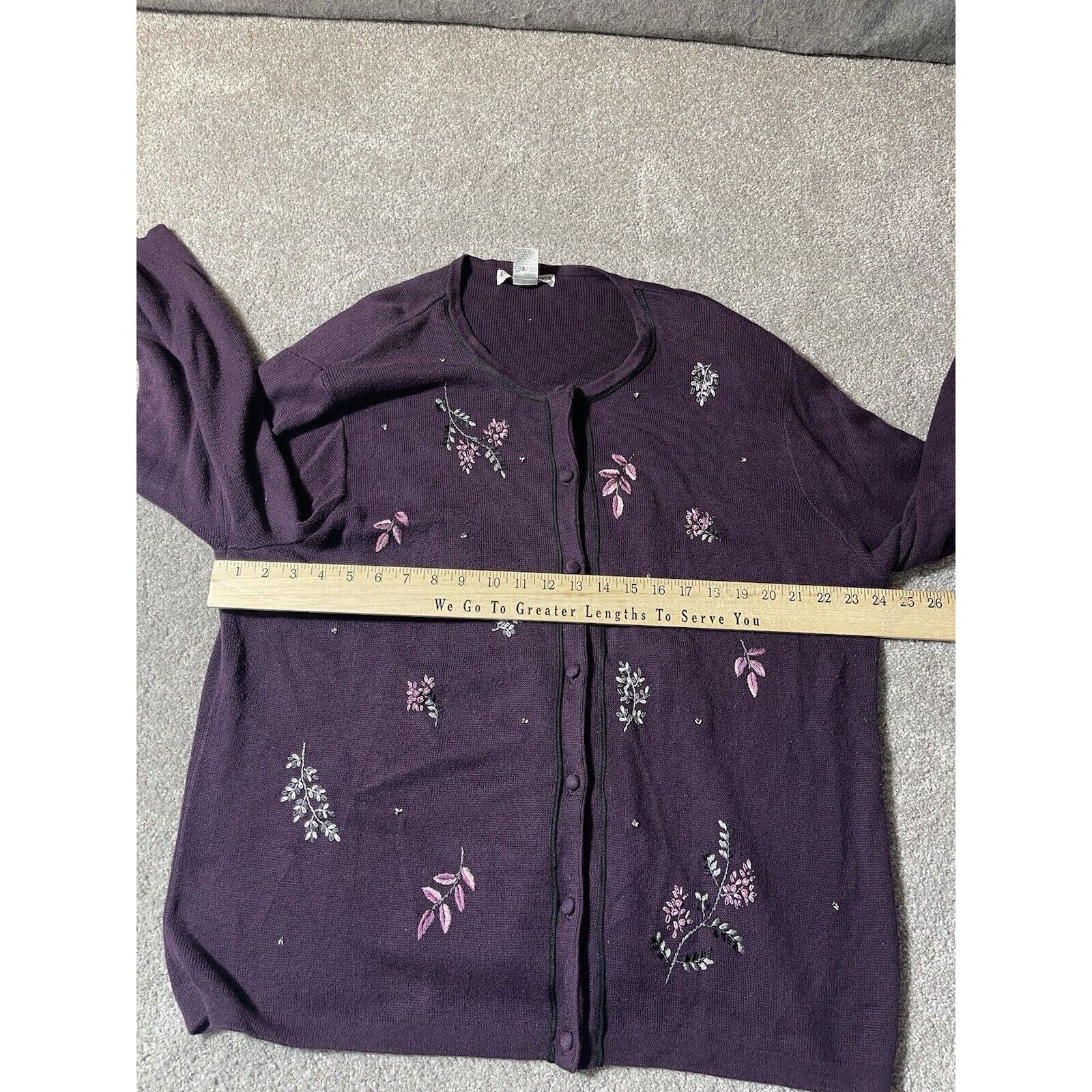 Other Vintage Dressbarn Sweater Womens Plus 3X Shoulder Pads Size 3XL / US 20-22 - 3 Thumbnail