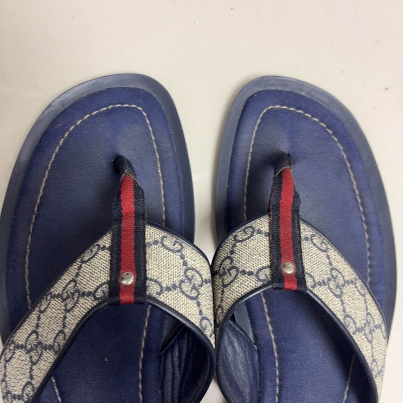 Gucci Gucci Stylish Blue Casual Flip Flops - Size US 8 / EU 41 - 6 Thumbnail