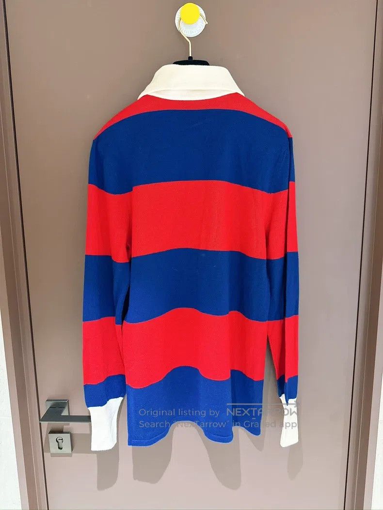 Gucci Gucci Pony embroidered red and blue colour-blocked Polo sw Size US XS / EU 42 / 0 - 4 Thumbnail