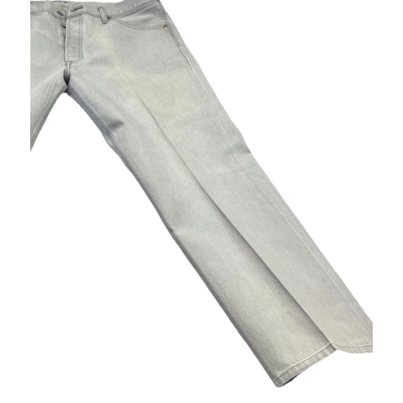 Levi's Levi’s 501 Jeans Gray Faded Straight Button Fly Denim Grunge Men 40x28 Inseam 28in Vintage No Regular 5-Pocket Cotton Denim Bis Size US 40 / EU 56 - 3 Thumbnail