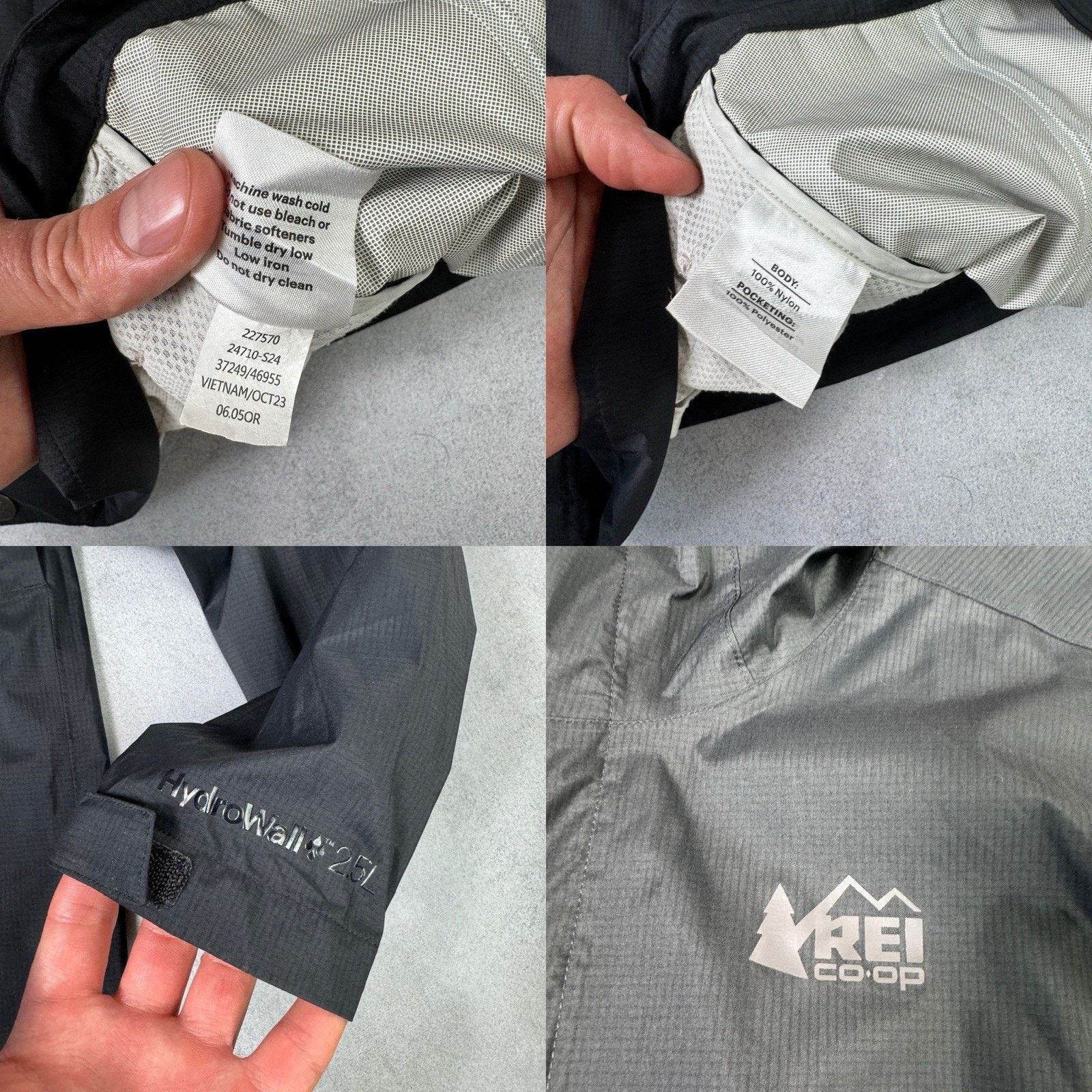 Vintage Rei Coop Men Jacket Hydrowall 2.5L Black Size L Men Size US L / EU 52-54 / 3 - 24 Thumbnail