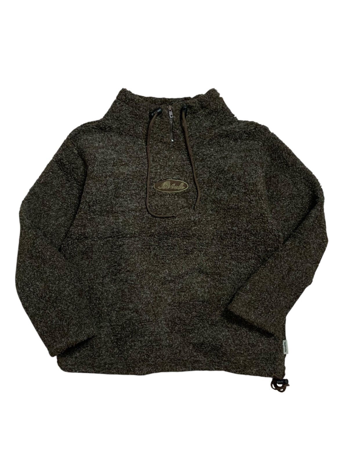 Vintage 2000s skate Teddy fleece Bitch skateboard pullover jacket Size US L / EU 52-54 / 3 - 1 Thumbnail