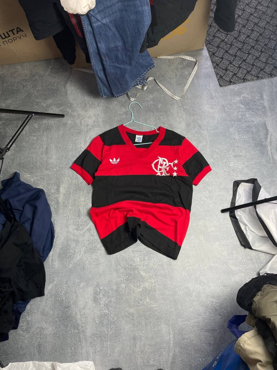 Adidas RARE 1981 FLAMENGO ADIDAS 10 NUMBER ZICO AUTOGRAPH Size US S / EU 44-46 / 1 - 3 Thumbnail