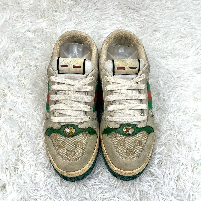 Gucci Gucci Screener Leather Sneakers in Green - Size US 9.5 / EU 42-43 - 2 Thumbnail