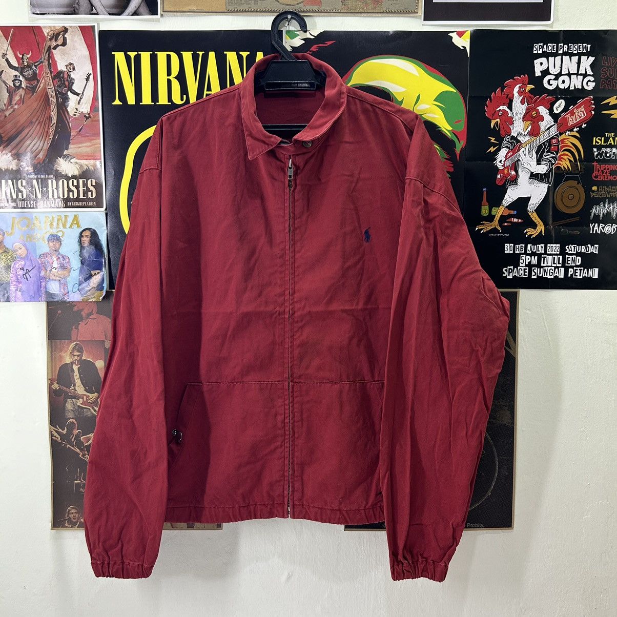 Ralph Lauren Vintage Polo Ralph Lauren Red Zipper Jacket Size US XL / EU 56 / 4 - 1 Thumbnail