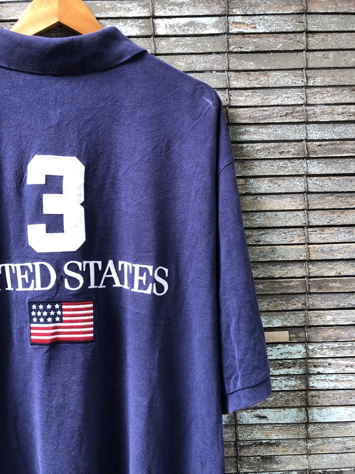 Polo Ralph Lauren 🔥Vintage🔥Polo Ralph Lauren United State ‘3’ Shirts Size US XXL / EU 58 / 5 - 6 Thumbnail