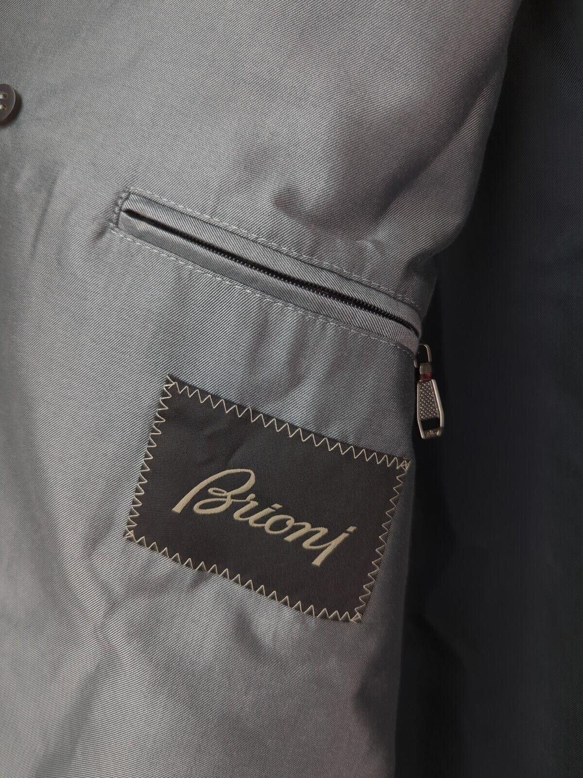 Brioni NWT $4450 BRIONI Sz XXL Gray Silk Cotton Outer Jacket Coat Size US XXL / EU 58 / 5 - 2 Thumbnail