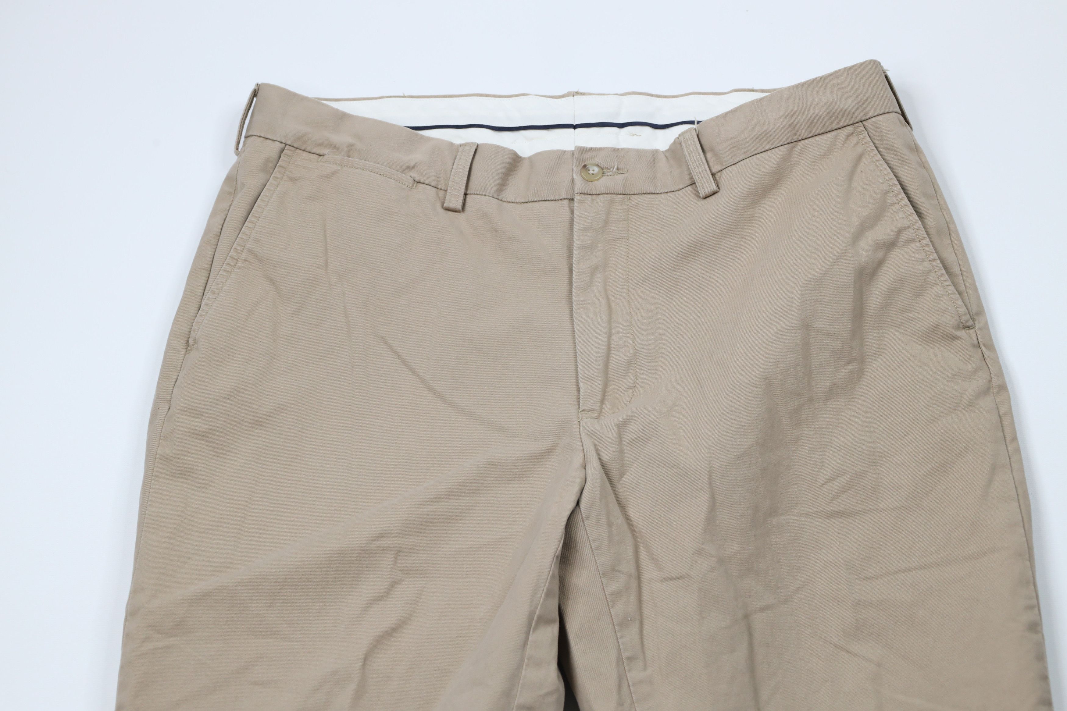 Ralph Lauren × Vintage Vintage Ralph Lauren Stretch Wide Leg Chino Pants Beige Size US 36 / EU 52 - 2 Thumbnail