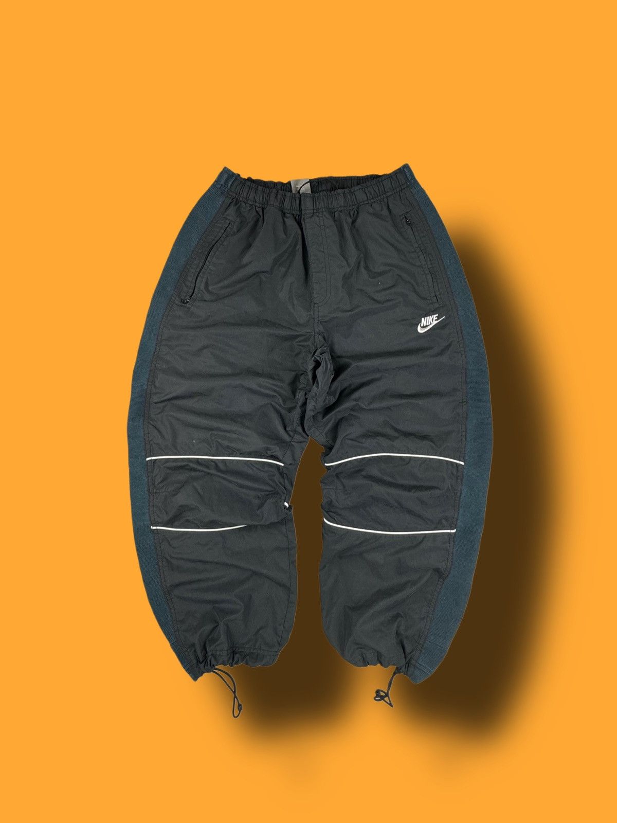 Nike × Vintage NIKE VINTAGE BASIC LOGO OVERSIZE BAGGY PANTS Size US 32 / EU 48 - 1 Thumbnail